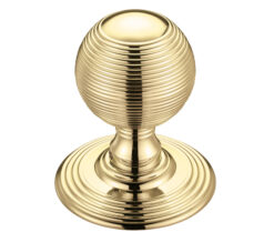 Zoo Hardware Fulton & Bray Ringed Mortice Door Knobs, Polished Brass - (Sold In Pairs)