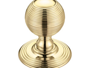 Zoo Hardware Fulton & Bray Ringed Mortice Door Knobs, Polished Brass - (Sold In Pairs)