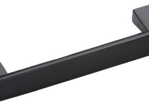 M Marcus Straight Cupboard Pull Handle (96Mm, 128Mm, 160Mm Or 192Mm), Smooth Black Iron