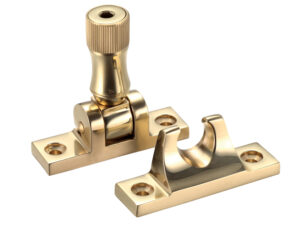 Zoo Hardware Fulton & Bray Brighton Pattern Locking Sash Fastener, Polished Brass