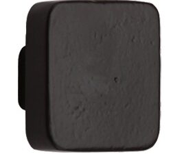 M Marcus Square Cupboard Knob (32Mm Or 38Mm), Smooth Black Iron