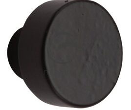 M Marcus Round Cupboard Knob (32Mm Or 38Mm), Smooth Black Iron