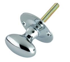 Zoo Hardware Fulton & Bray Oval Thumb Turn Rack Bolt (38Mm), Polished Chrome