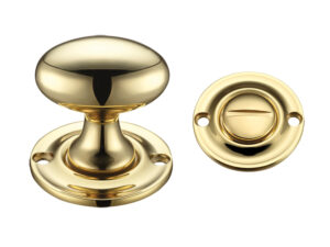 Zoo Hardware Fulton & Bray Oval Turn & Release (42Mm), Polished Brass -