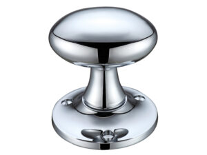 Zoo Hardware Fulton & Bray Oval Mortice Door Knobs, Polished Chrome (Sold In Pairs)