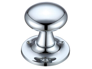 Zoo Hardware Fulton & Bray Mushroom Mortice Door Knobs, Polished Chrome - (Sold In Pairs)