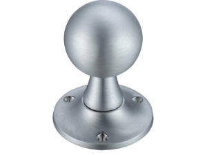 Zoo Hardware Fulton & Bray Ball Mortice Door Knobs, Satin Chrome - (Sold In Pairs)