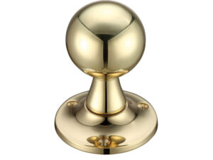 Zoo Hardware Fulton & Bray Ball Mortice Door Knobs, Polished Brass (Sold In Pairs)