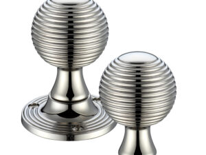 Zoo Hardware Fulton & Bray Queen Anne Rim Door Knobs, Pvd Stainless Nickel (Sold In Pairs)