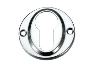 Zoo Hardware Fulton & Bray Euro Profile Escutcheon, Polished Chrome