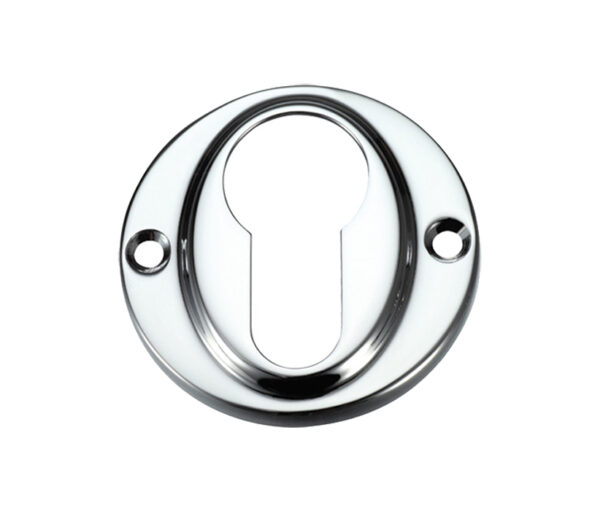 Zoo Hardware Fulton & Bray Euro Profile Escutcheon, Polished Chrome