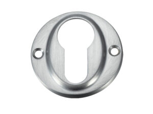 Zoo Hardware Fulton & Bray Euro Profile Escutcheon, Satin Chrome