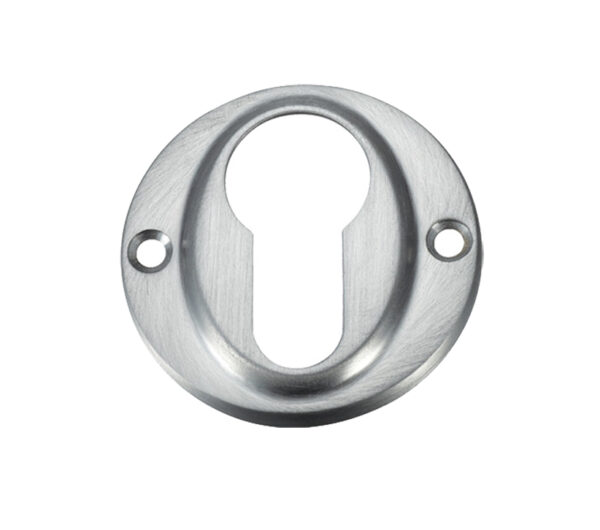 Zoo Hardware Fulton & Bray Euro Profile Escutcheon, Satin Chrome