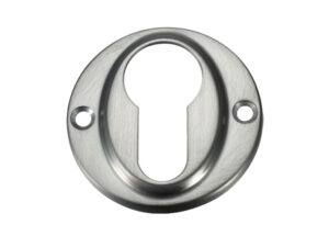 Zoo Hardware Fulton & Bray Euro Profile Escutcheon, Satin Nickel