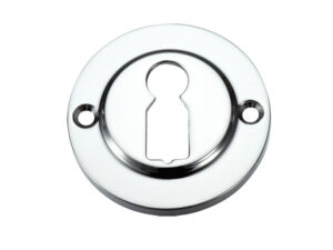 Zoo Hardware Fulton & Bray Standard Profile Escutcheon, Polished Chrome