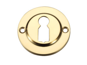 Zoo Hardware Fulton & Bray Standard Profile Escutcheon, Polished Brass