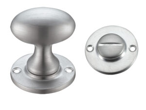 Zoo Hardware Fulton & Bray Oval Turn & Release (40Mm), Satin Chrome