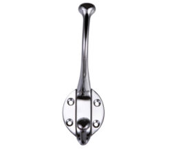 Zoo Hardware Fulton & Bray Hat & Coat Hook, Polished Chrome -