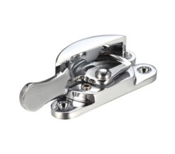 Zoo Hardware Fulton & Bray Narrow Style Locking Fitch Fastener, Polished Chrome