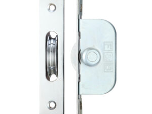 Zoo Hardware Fulton & Bray 1 3/4" Wheel Sash Window Brass Ball Bearing Axle Pulley (Square Forend), Polished Chrome