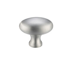 Zoo Hardware Fulton & Bray Oval Cupboard Knobs (32Mm Or 38Mm), Satin Chrome