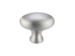 Zoo Hardware Fulton & Bray Oval Cupboard Knobs (32Mm Or 38Mm), Satin Chrome