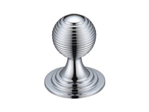 Zoo Hardware Fulton & Bray Queen Anne Ringed Cupboard Knob (25Mm, 32Mm Or 38Mm), Polished Chrome