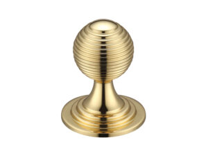 Zoo Hardware Fulton & Bray Queen Anne Ringed Cupboard Knob (25Mm, 32Mm Or 38Mm), Polished Brass