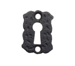 Zoo Hardware Foxcote Foundries Floral Escutcheon, Black Antique