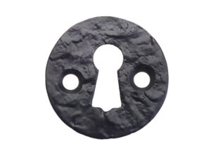 Zoo Hardware Foxcote Foundries Round Escutcheon, Black Antique