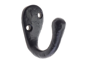 Zoo Hardware Foxcote Foundries Coat Hook (22Mm X 40Mm), Black Antique