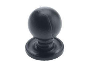 Zoo Hardware Foxcote Foundries Round Cupboard Knob (36.5Mm), Black Antique