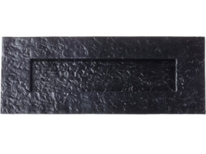 Zoo Hardwarefoxcote Foundries Postal Knocker Letter Plate (274Mm X 107Mm), Black Antique