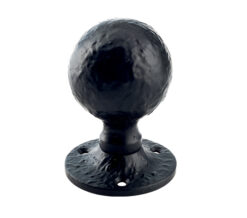 Zoo Hardware Foxcote Foundries Ball Mortice Knob, Black Antique (Sold In Pairs)