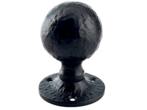 Zoo Hardware Foxcote Foundries Ball Mortice Knob, Black Antique (Sold In Pairs)