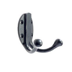 Zoo Hardware Foxcote Foundries Double Robe Hook (75Mm), Black Antique