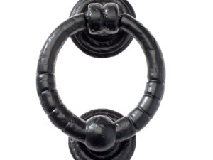 Zoo Hardware Foxcote Foundries Ring Knocker (127Mm Diameter), Black Antique