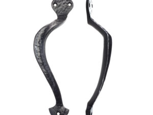 Zoo Hardware Foxcote Foundries Off-Centre Pull Handle (Left Or Right Handed), Black Antique