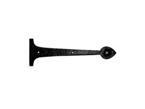 Zoo Hardware Foxcote Foundries Hinge Front (12", 15" Or 18"), Black Antique (Sold In Pairs)