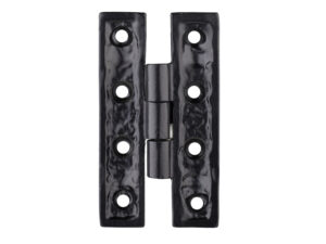 Zoo Hardware Foxcote Foundries H Cabinet Door Hinge, Black Antique