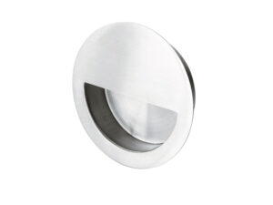 Eurospec Steelworx Circular Flush Pull (50Mm Or 80Mm Diameter), Polished Stainless Steel