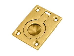 Flush Ring Pull (38Mm X 50Mm Or 49Mm X 63Mm), Polished Brass