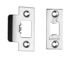 Eurospec Forend & Strike Pack For Tls Heavy Duty Tubular Latches, Polished Stainless Steel