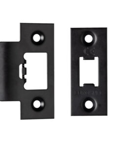 Eurospec Forend & Strike Pack For Tls Heavy Duty Tubular Latches, Matt Black