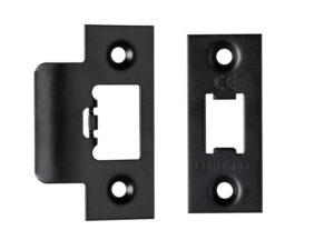 Eurospec Forend & Strike Pack For Tls Heavy Duty Tubular Latches, Matt Black