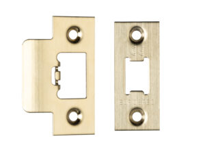 Eurospec Forend & Strike Pack For Tls Heavy Duty Tubular Latches, Satin Brass