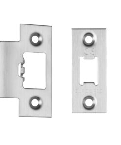 Eurospec Forend & Strike Pack For Tls Heavy Duty Tubular Latches, Satin Stainless Steel