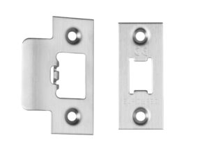 Eurospec Forend & Strike Pack For Tls Heavy Duty Tubular Latches, Satin Stainless Steel