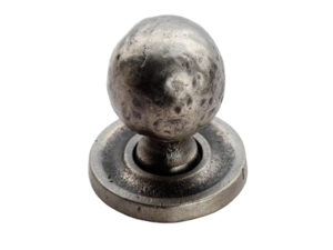 Fingertip Hammered Pattern Cupboard Knob, Pewter