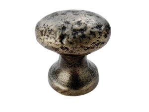 Fingertip Hammered Oval Knob, Pewter